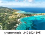 Spectacular aerial view on Lizard Island on Great Barrier Reef, Queensland, Australia. Great Barrier Reef is the worlds largest coral reef system