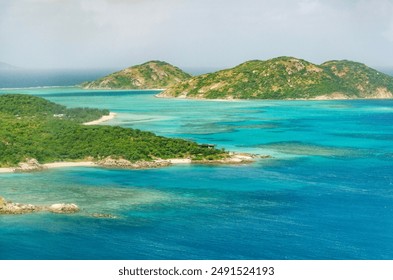 Spectacular aerial view on Lizard Island on Great Barrier Reef, Queensland, Australia. Great Barrier Reef is the worlds largest coral reef system - Powered by Shutterstock