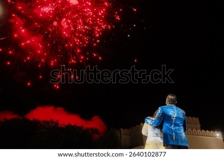 Spectacular Fireworks Display – Vibrant Explosions of Light and Color in the Night Sky for Celebrations, Festivals, Weddings, and National Holidays Worldwide
