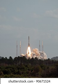 The Spectacular Launch Of The Mars Science Laboratory At Kennedy Space Center, Cape Canaveral, Florida.