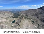 Spectacular mountain scenery of Glacier Gorge, viewed from the summit of Chiefs Head Peak - Rocky Mountain National Park, Colorado, USA