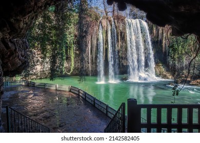 Spectacular Nature View Of Antalya Düden Waterfall