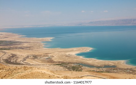 Spectacular Panoramic View Dead Sea Shore Stock Photo 1164017977 ...