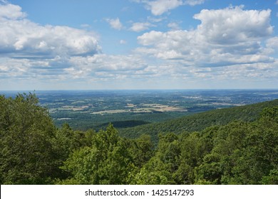 Spectacular Pennsylvania Landscape. Mountains in the Forbes State Forest.                    