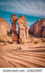 Spectacular rock formations in AlUla, Saudi Arabia - Shutterstock ID 2136123447