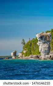 Spectacular scenery in the summer in Georgian Bay in ON, Canada. There are over 30,000 islands in Lake Huron offering some amazing scenery not seen elsewhere in the world. - Shutterstock ID 1476146210
