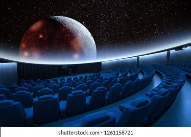 A Spectacular Stars And The Moon Digital Projection At The Planetarium