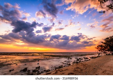 Spectacular Sunset In The Gili Islands