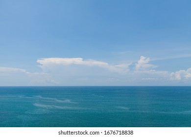 Spectacular view from clifftop uluwatu Bali Indonesia. Horizon, Ocean sky and cloud stock photo. - Powered by Shutterstock