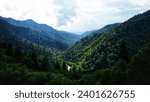Spectacular view in Great Smoky Mountains National Park. Tennessee. Blue Ridge Mountains, North Carolina. Appalachian trails. Hiking. Good views. Asheville. West Virginia.