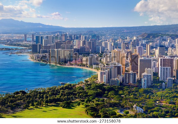 Spectacular View Honolulu City Oahu Hawaii Stock Photo (Edit Now) 273158078