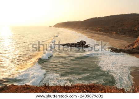 Similar – Image, Stock Photo last big wave Waves