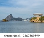 Spectacular view, from Rio de Janeiro and Niteroi, from Praia de Icarai, Niteroi city, Estado do Rio de Janeiro, Brazil.