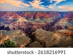 Spectacular view from the south rim of the Grand Canyon in Arizona USA
