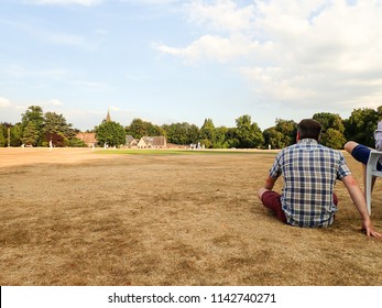 Spectator Watching Cricket Match, Chorleywood, Hertfordshire