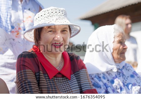 Spectators at the annual Sabantuy festival in the village of Kerekes.