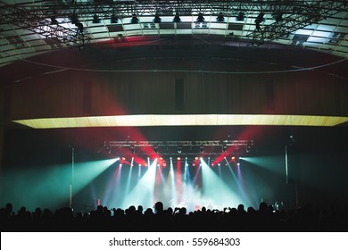 Spectators In The Large Concert Hall.