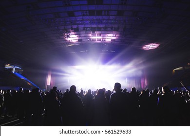 Spectators In The Large Concert Hall.