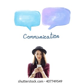 Speech Bubble Communication Conversation Technology Concept