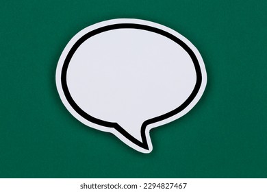 Speech bubble with copyspace copy space say communication concept talking
