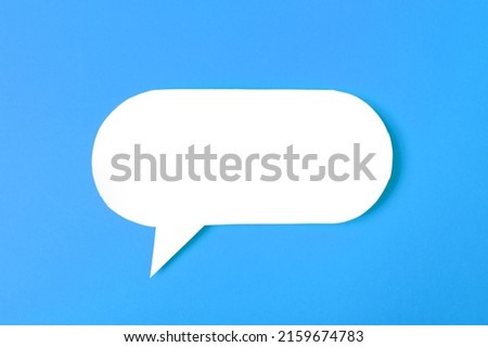 Speech bubble on color background text palce