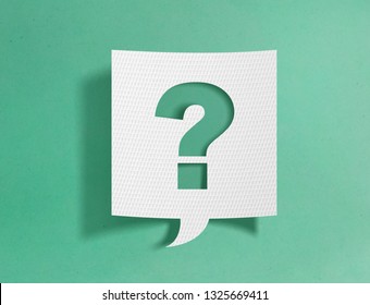 Speech bubble with question mark