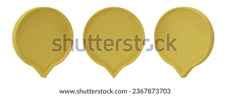 Speech bubble talk isolated on transparent background, png file format. 3D render.