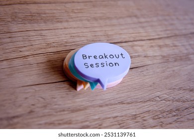 A speech bubble with the text 