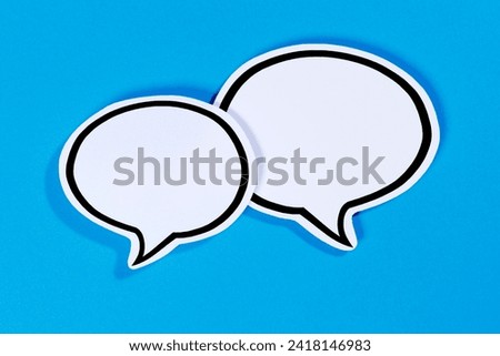 Speech bubbles with copyspace copy space communication information info concept talking