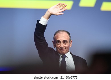 Speech By French Far-right Party Reconquete! Presidential Candidate Eric Zemmour during The Election Night Of The First Round Of The French Presidential Election In Paris, France, On April 10, 2022.