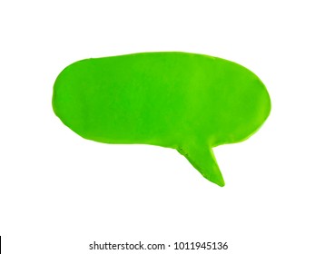 speech and thought bubbles. Set of plasticine clouds of thoughts and speech bubbles. Handmade plasticine, modelling clay with clipping path.