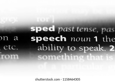 a word meaning make a speech