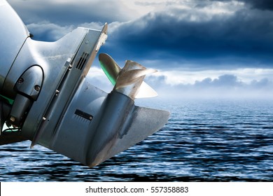Speed Boat Propeller Background.