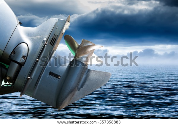 speed boat propeller\
background.