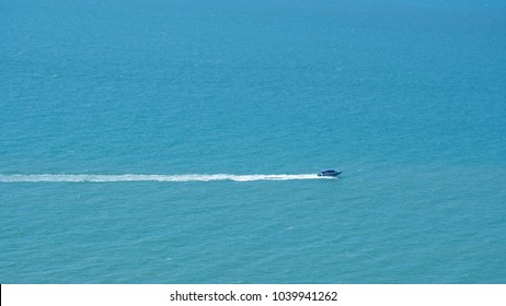 speed boat in the sea
