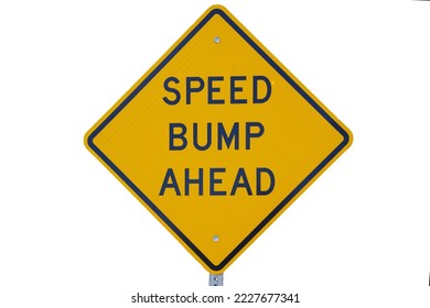 SPEED BUMP AHEAD road sign