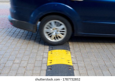 A Speed Bump Generally Slows Traffic, Giving Both People And Cars Time To React  Car In Blur