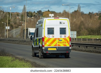 Speed camera van traveling in england uk