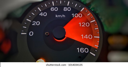 Speed indicator is moving