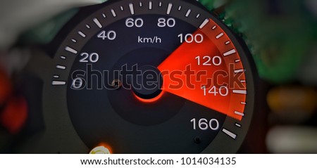 Speed indicator is moving