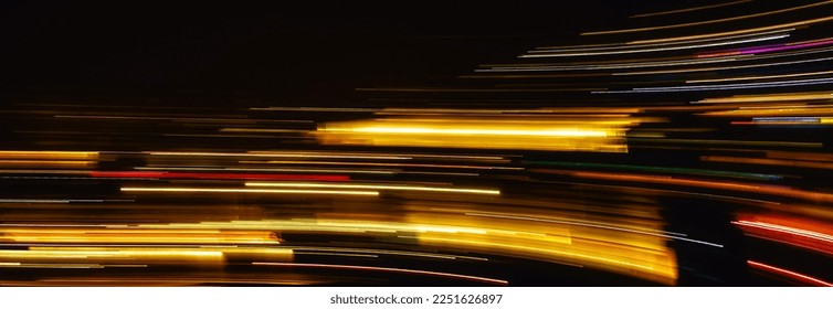 speed light line motion blur on dark background, data transfer simulation