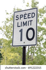 Speed Limit Sign 10 Mph