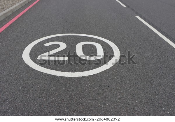 Speed limit sign for\
traffic rules 
