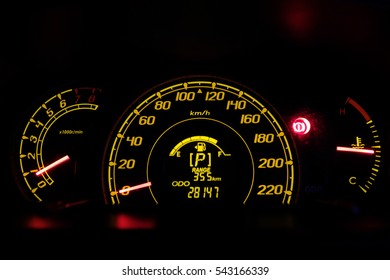 Milage Car Speedometerdashboard Stock Photo 1239374593 | Shutterstock