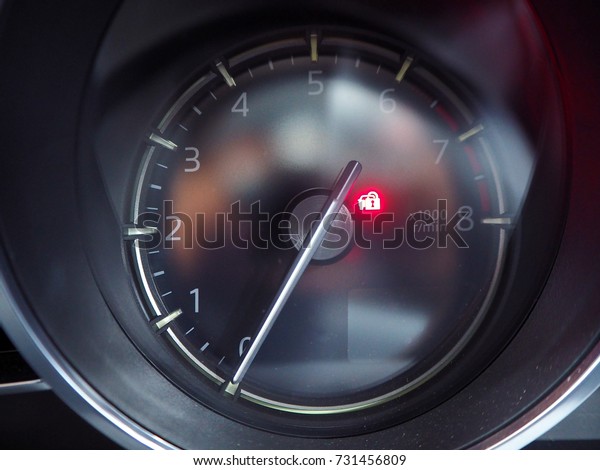 Speed\
meter dashboard display car security lock\
light