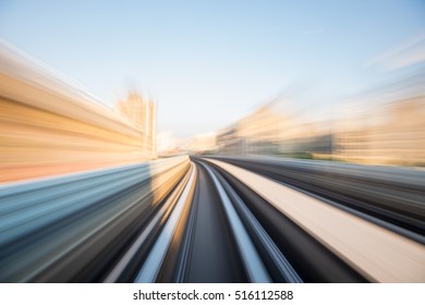 Speed Motion In Urban Highway Road Tunnel