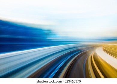 Speed motion in urban highway road tunnel
 - Shutterstock ID 523410370