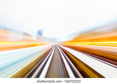 Speed Motion In Urban Highway Road Tunnel
