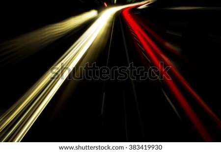 Similar – light night Highway