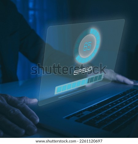 Speed test broadband connection Testing how fast internet is System engineer verify new application